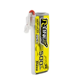 Batería LiPo TATTU R-LINE 500mAh 1S 95C conector PH2.0 FPV