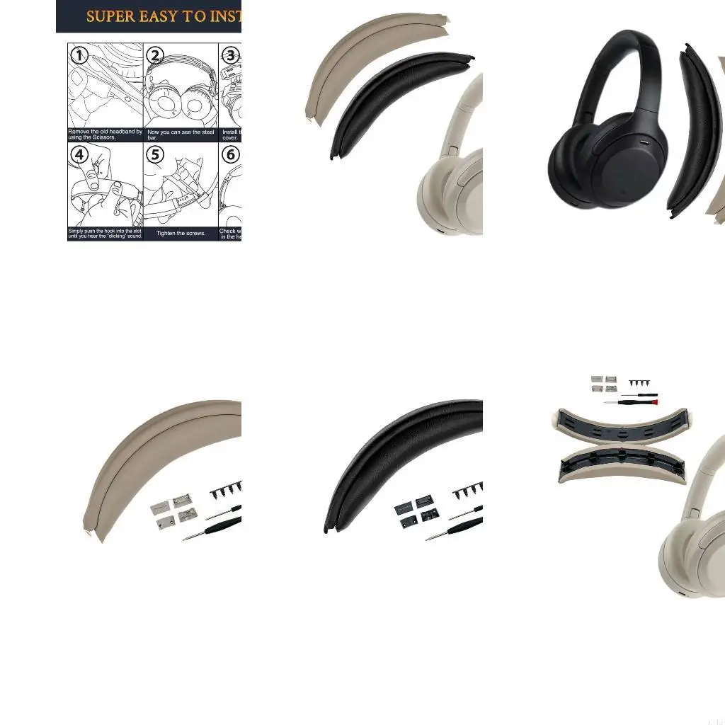 Almohadilla diadema piel de oveja para auriculares Sony WH-1000XM4 - imagen 5