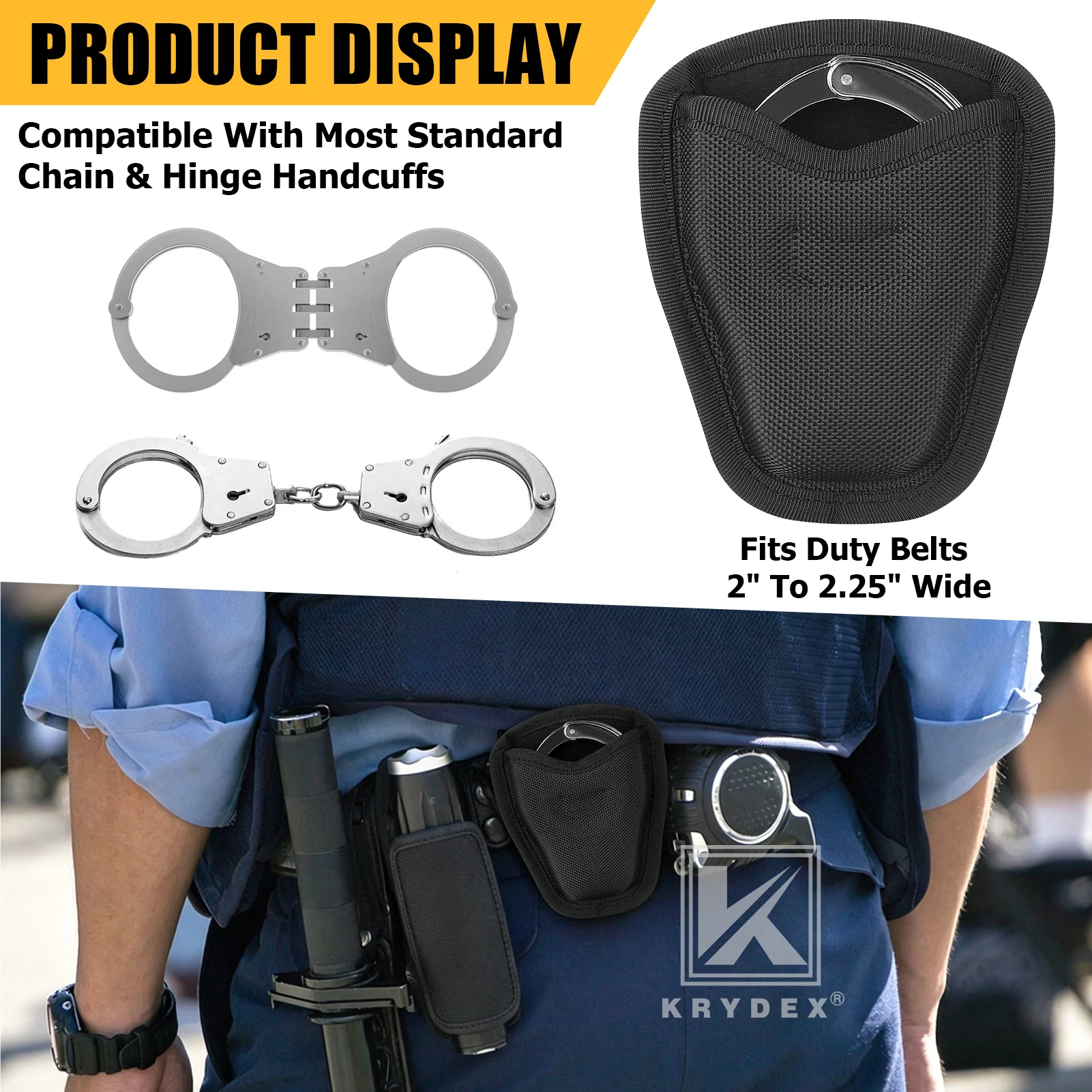 KRYDEX Funda táctica para esposas 1000D de nailon - imagen 5