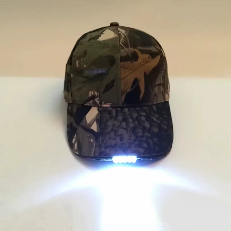 Gorra LED táctica luminosa para lectura, caza y jogging