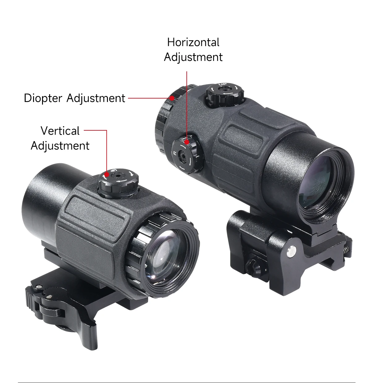 Mira holográfica G33 con punto rojo y lupa 3x plegable QD - imagen 5