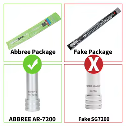 ABBREE AR-7200 Radio móvil VHF UHF antena alta ganancia PL259