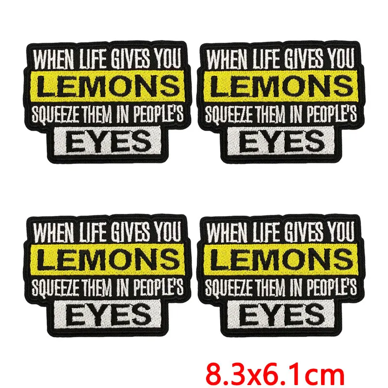 Parches termoadhesivos con letras en inglés creativas para ropa - imagen 5