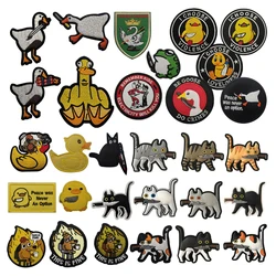 Brazalete táctico bordado pato – insignia MOLLE para caza