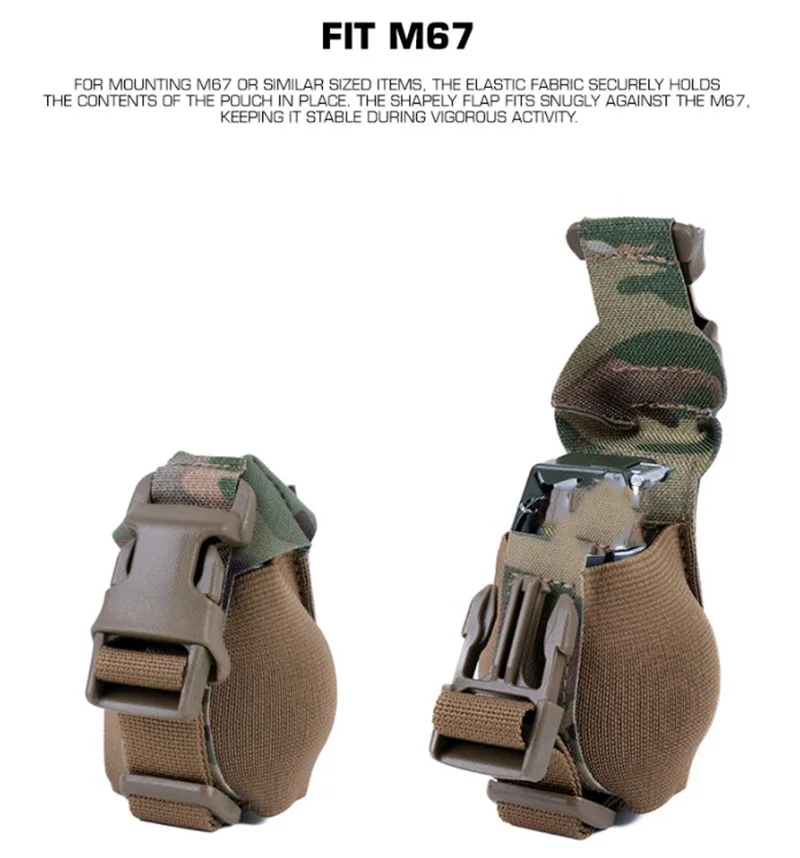 Bolsa táctica compacta elástica para equipo M67, organizador - imagen 4