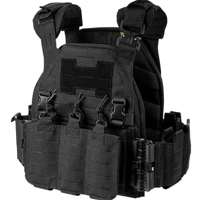 Chaleco táctico MOLLE ignífugo ligero para caza con protector - imagen 2