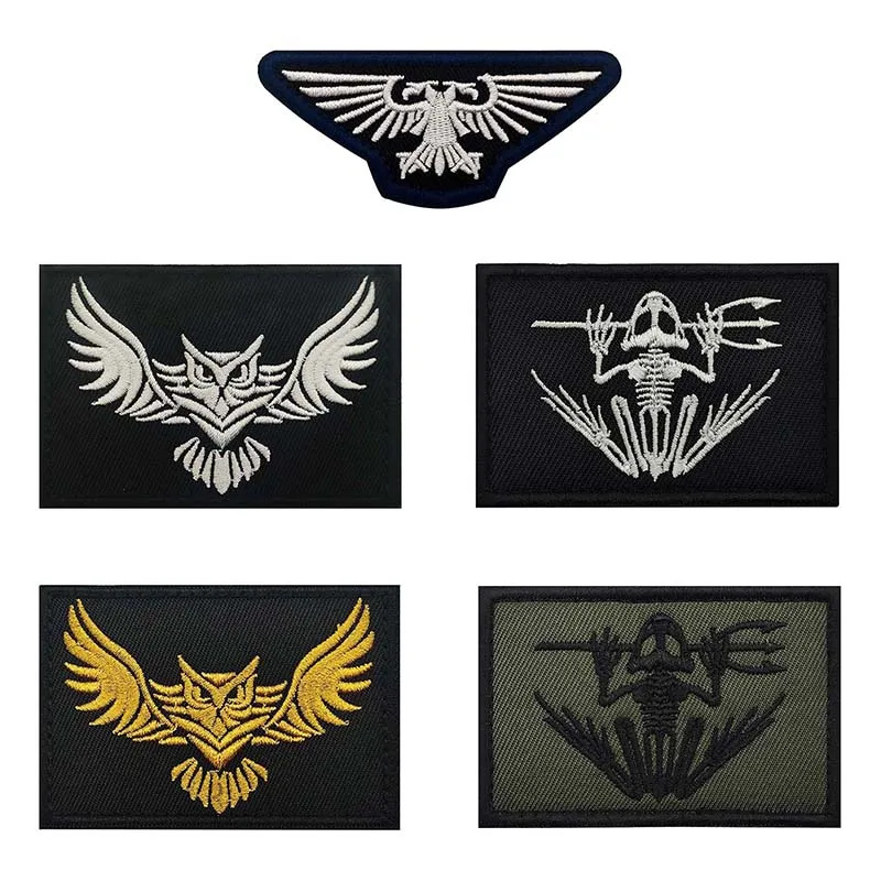 Parche táctico Rana Frogman bordado gancho y bucle para mochila - imagen 5