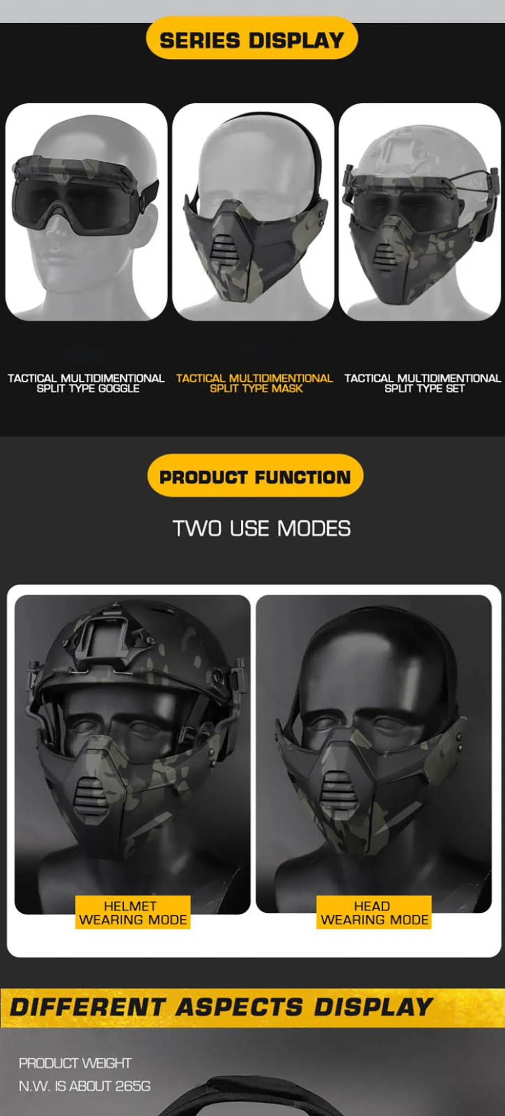 Protección frontal y ocular