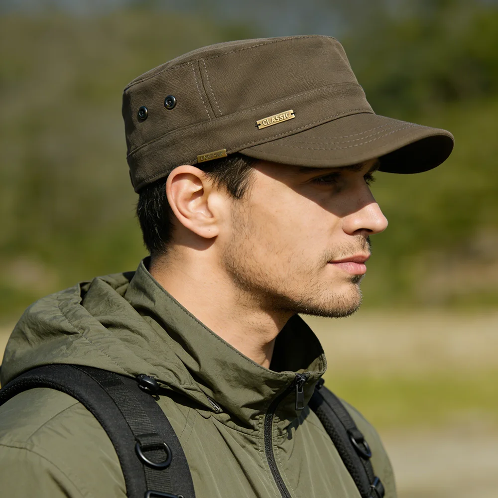 Four Seasons gorra militar táctica plana vintage, informal unisex