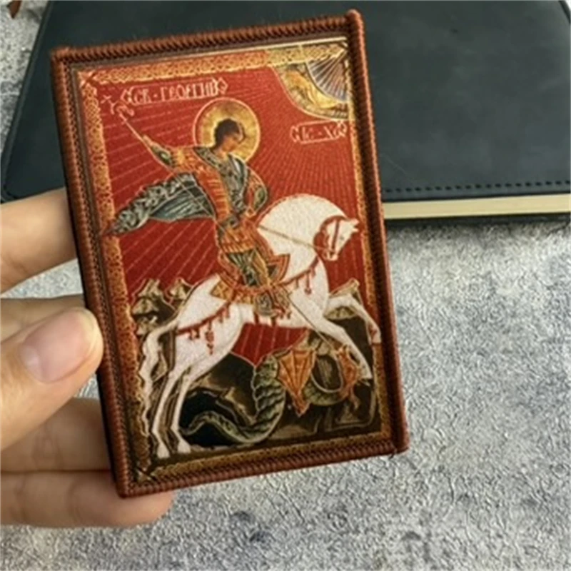 Parche táctico moral San Jorge y dragón – Insignia con velcro - imagen 4