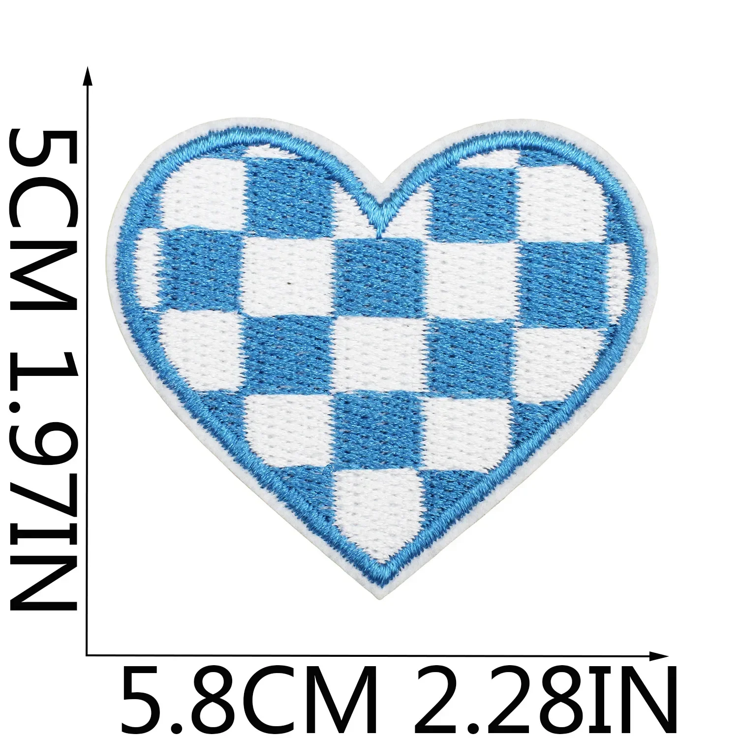 Parche bordado corazón multicolor termoadhesivo para ropa - imagen 2