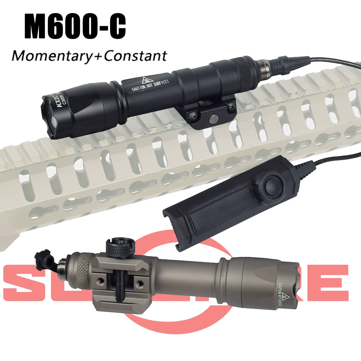 Linterna táctica Surefire M600DF 1400 lúmenes riel Picatinny - imagen 2