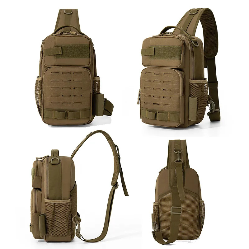 Riñonera MOLLE con soporte para caña – Pesca, camping y senderismo - imagen 3