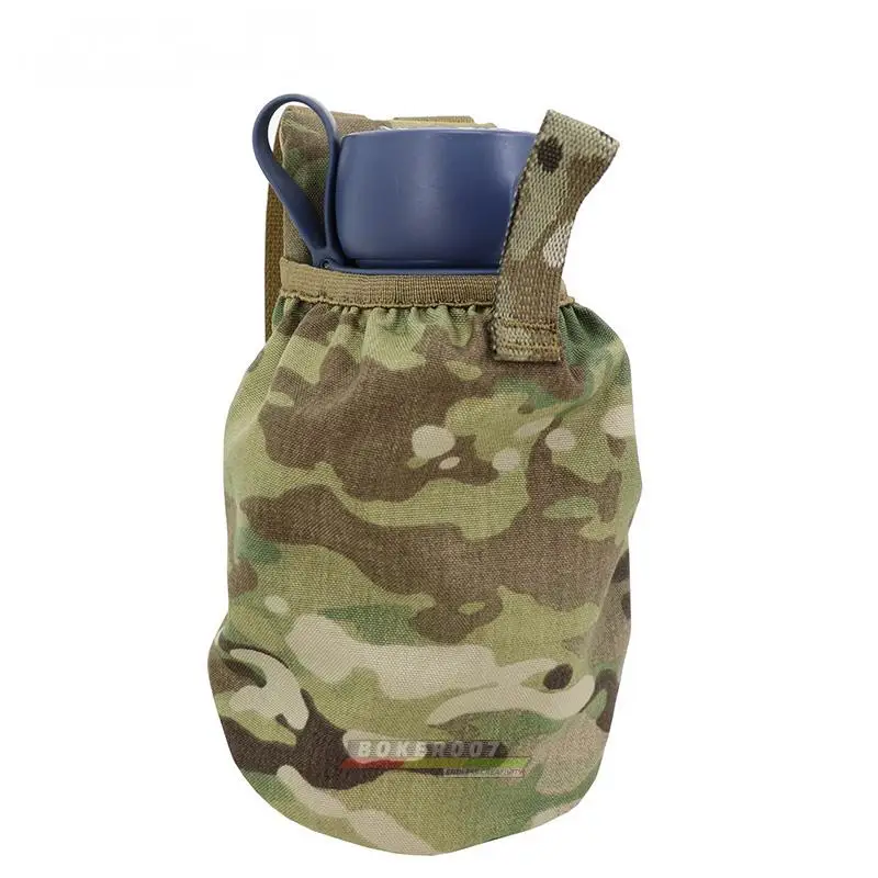 Sunsnow Botella de agua táctica expandible con bolsillo para MOLLE - imagen 3