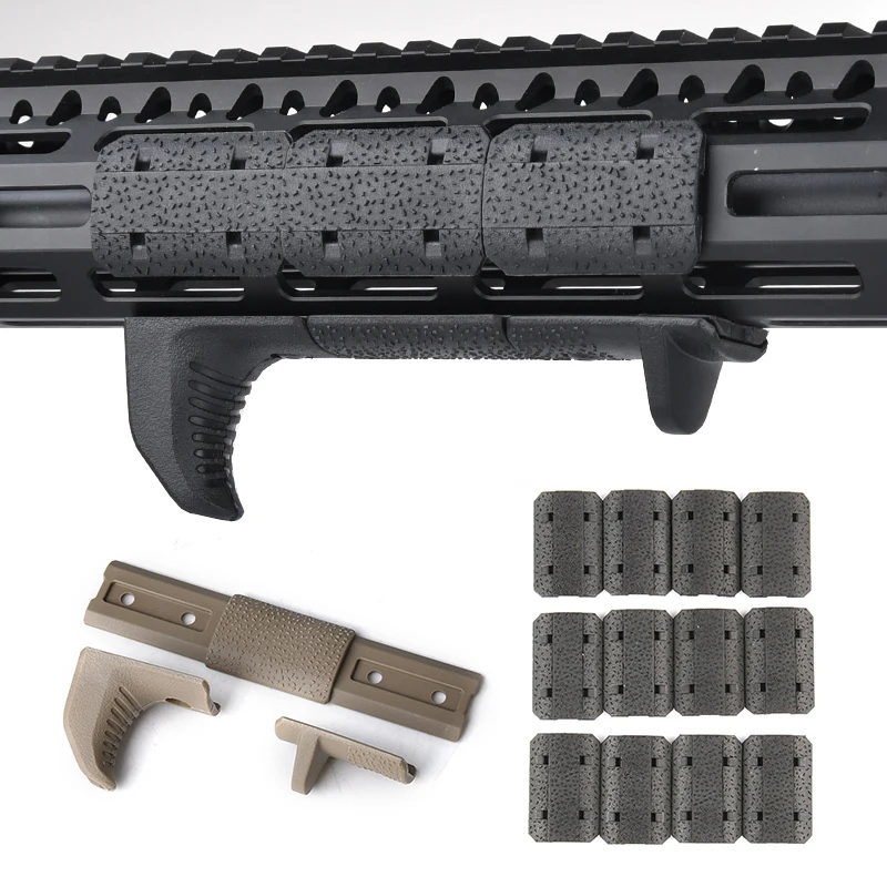 Cubierta riel M-LOK táctico nailon KeyMod para airsoft AR15 M4 - imagen 4