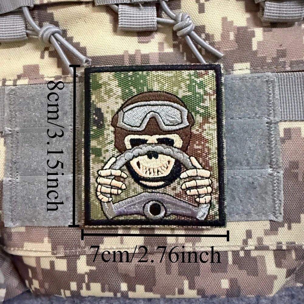 Monkey Morale parche táctico de chimpancé camuflaje con velcro - imagen 4