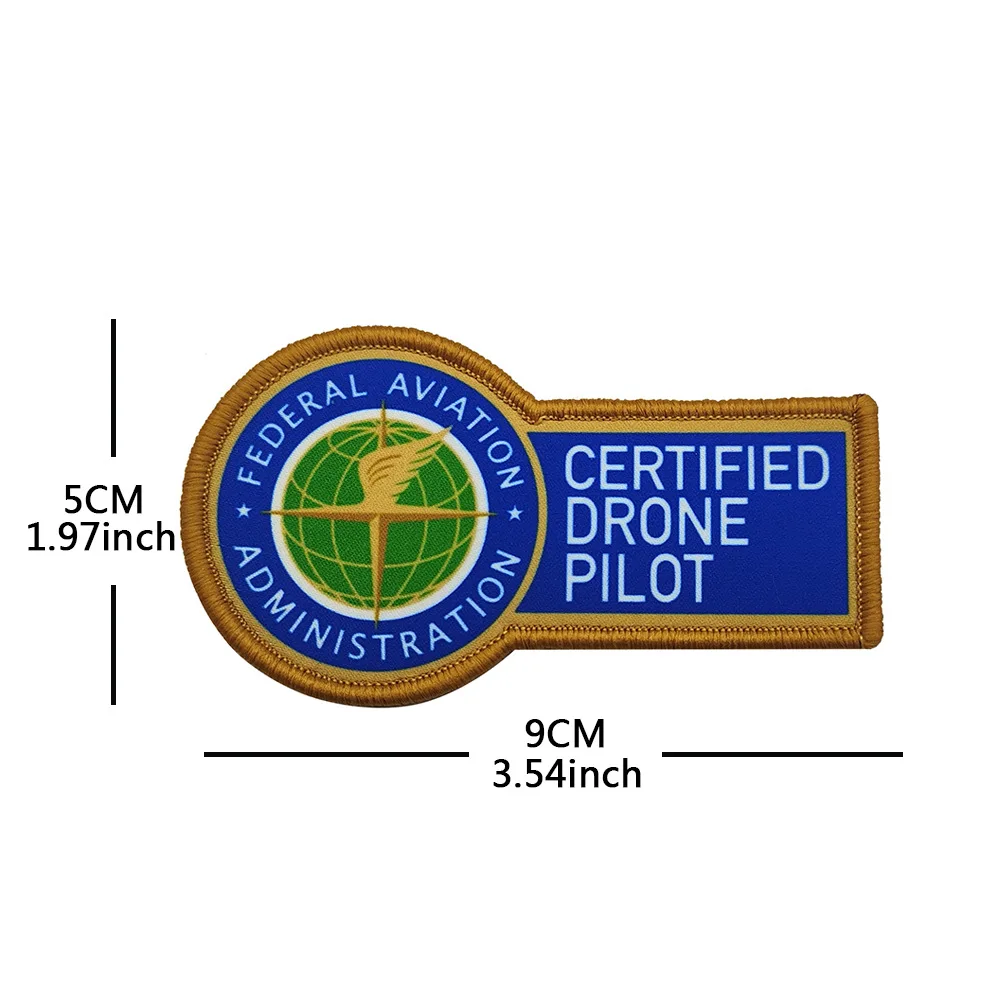Parche bordado Drone Pilot piloto dron – Insignia chaqueta - imagen 2