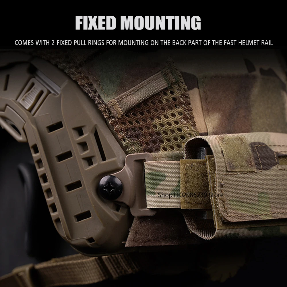 Bolsa de contrapeso para casco táctico Airsoft – Soporte NVG rápido - imagen 4