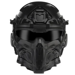 Casco de Asalto Táctico Máscara Modular Ventilador Antivaho Airsoft
