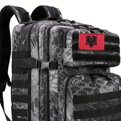 Parche táctico bordado bandera de Albania con velcro para uniforme