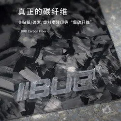Alfombrilla de ratón fibra carbono real, compacta para gaming