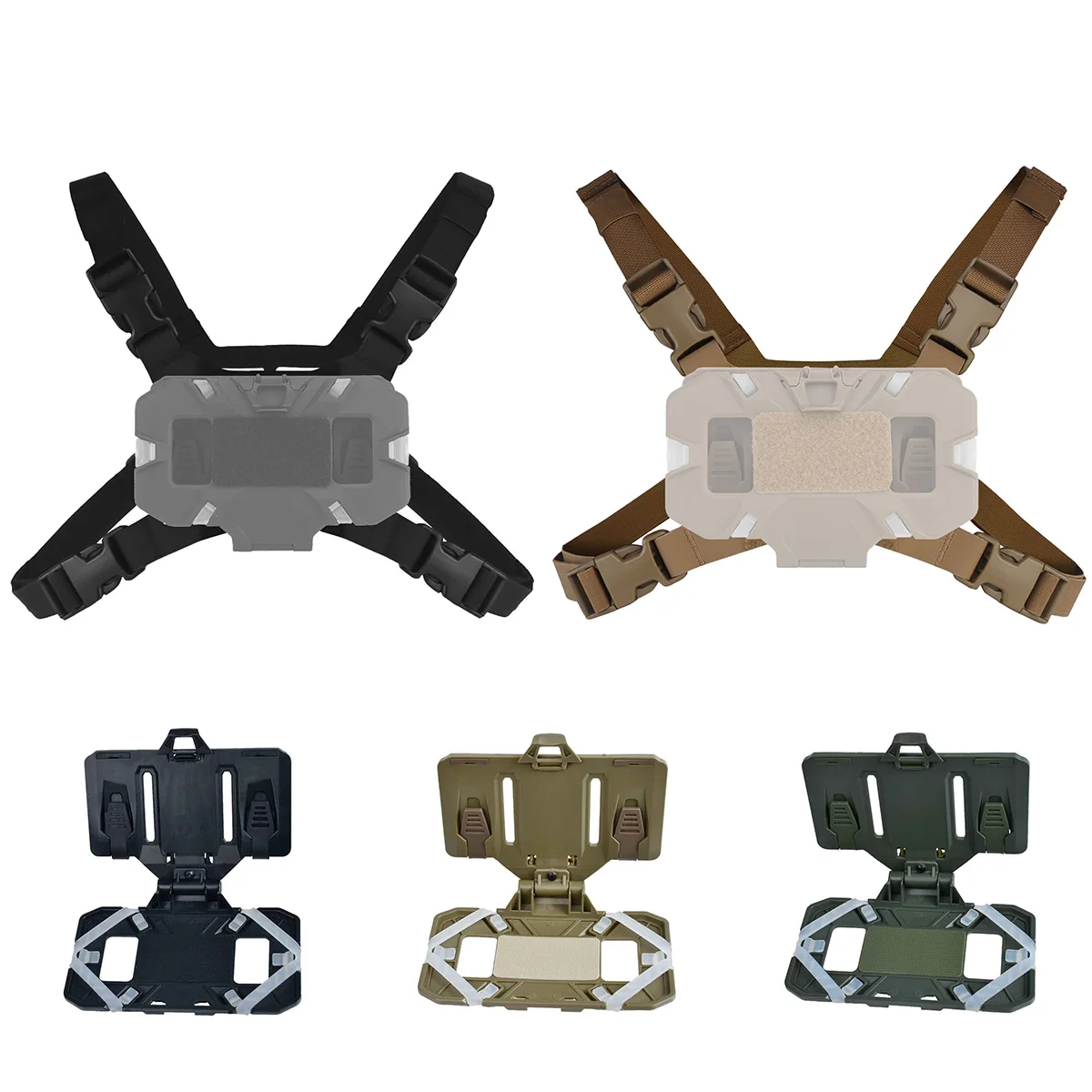 Chaleco táctico portaplacas Molle con soporte móvil para caza - imagen 4