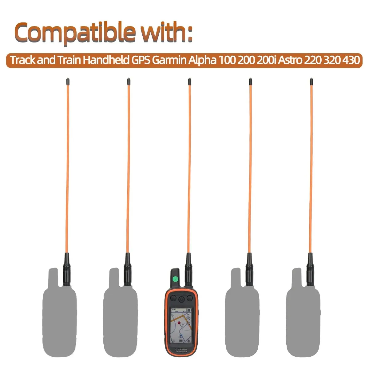 Antena GPS Garmin Alpha 38 cm - latigo SMA macho, largo alcance - imagen 4