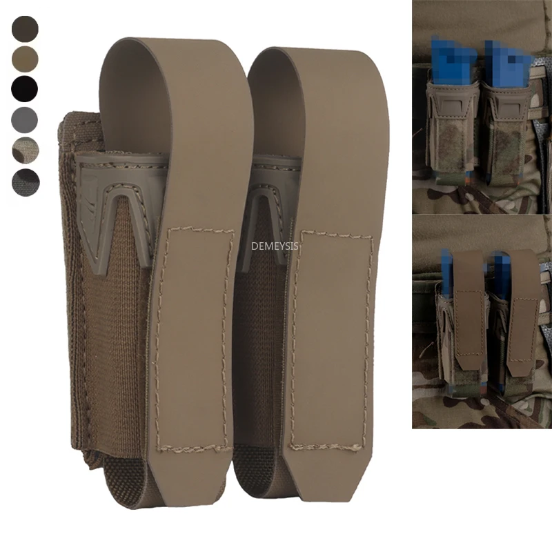 Funda MOLLE cargador pistola liberación rápida con solapa superior