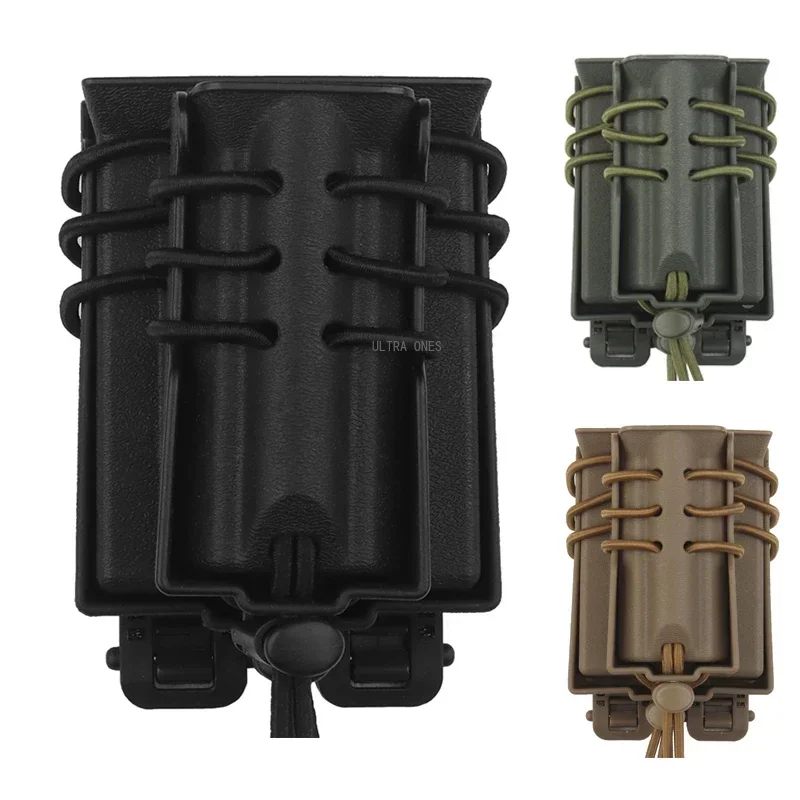 Portacargadores doble extracción rápida MOLLE – Cinturón táctico militar - imagen 2