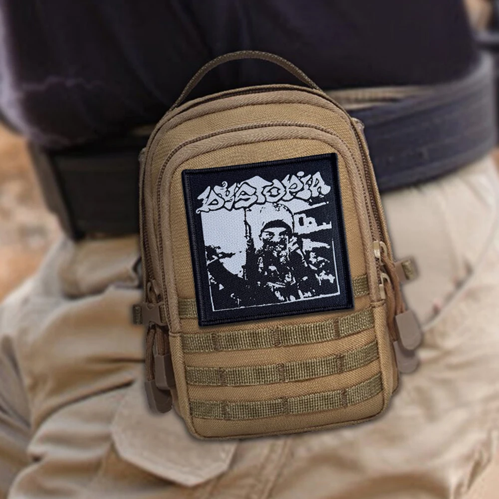 Parche táctico velcro Morale Dystopia Punk Rock para mochila y casco - imagen 4