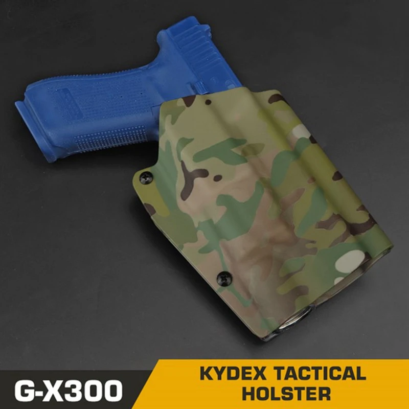 Funda Kydex táctica ligera G-X300 con luz X300 y MOLLE para pistola