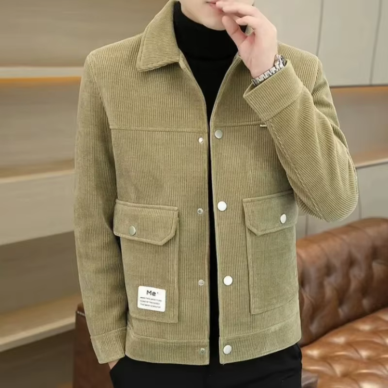 Chaqueta táctica larga forro polar – Abrigo outdoor hombre otoño invierno - imagen 4