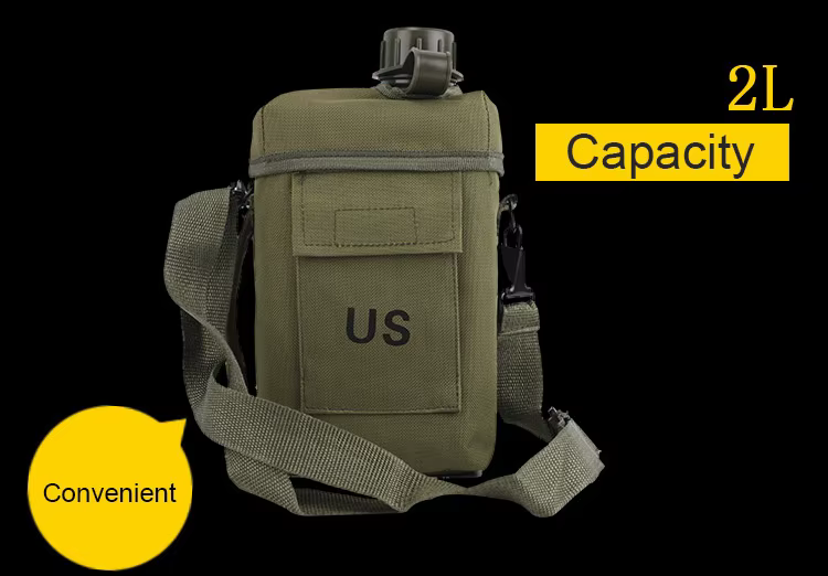 Uso de cantimplora en camping
