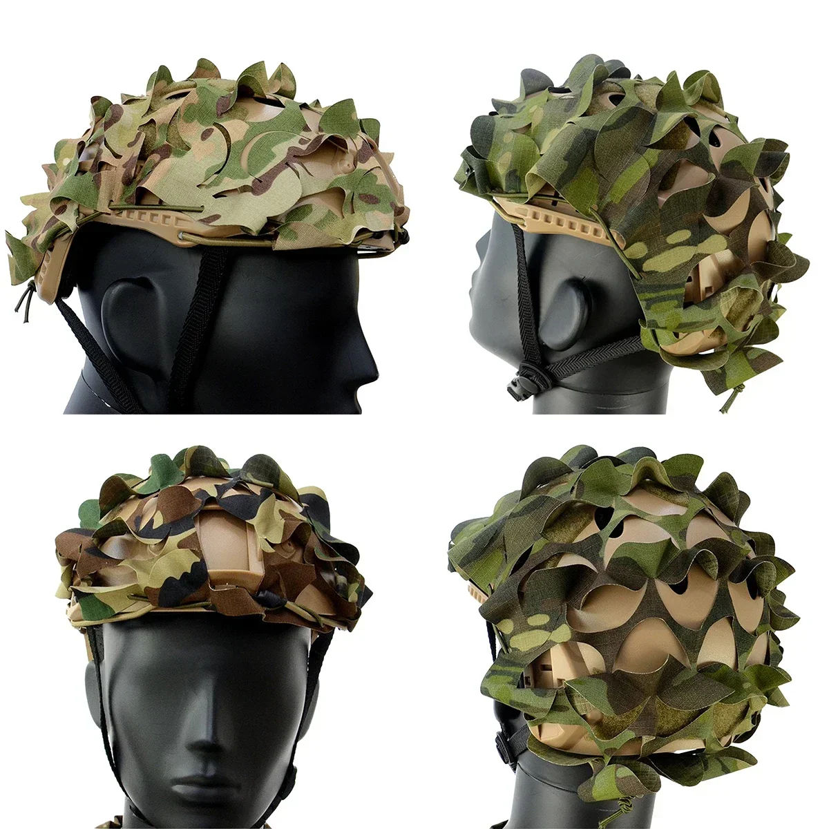 Funda de casco táctico red camuflaje 3D – Nailon para Airsoft Paintball