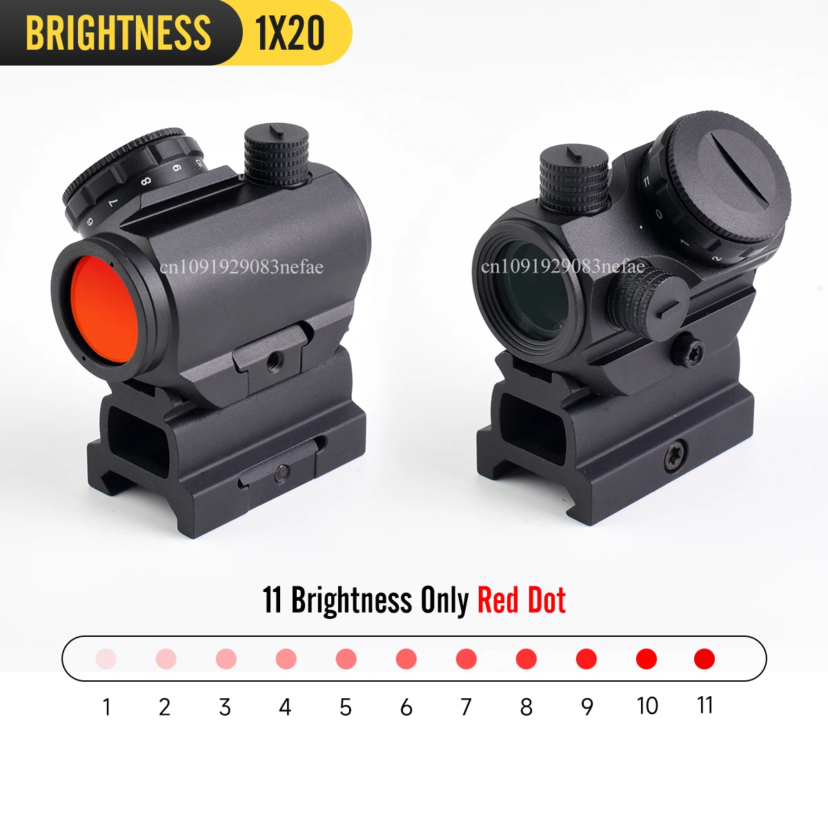 Mira táctica roja y verde réflex holográfica caza airsoft 11/20mm - imagen 5