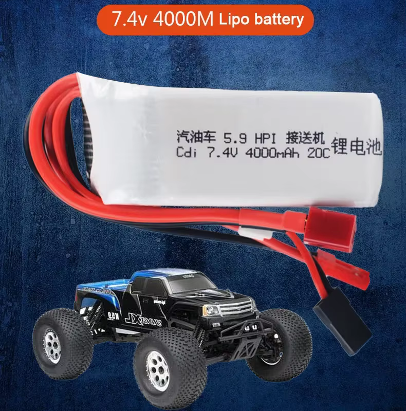 Batería LiPo con receptor CDI HPI XL Octane Big Foot coche RC - imagen 2
