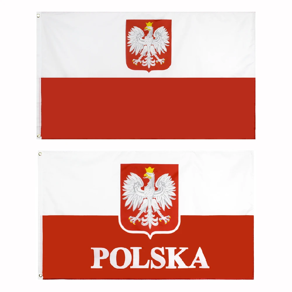FLAGLINK Bandera de Polonia exterior tipo emblema para decoración - imagen 4