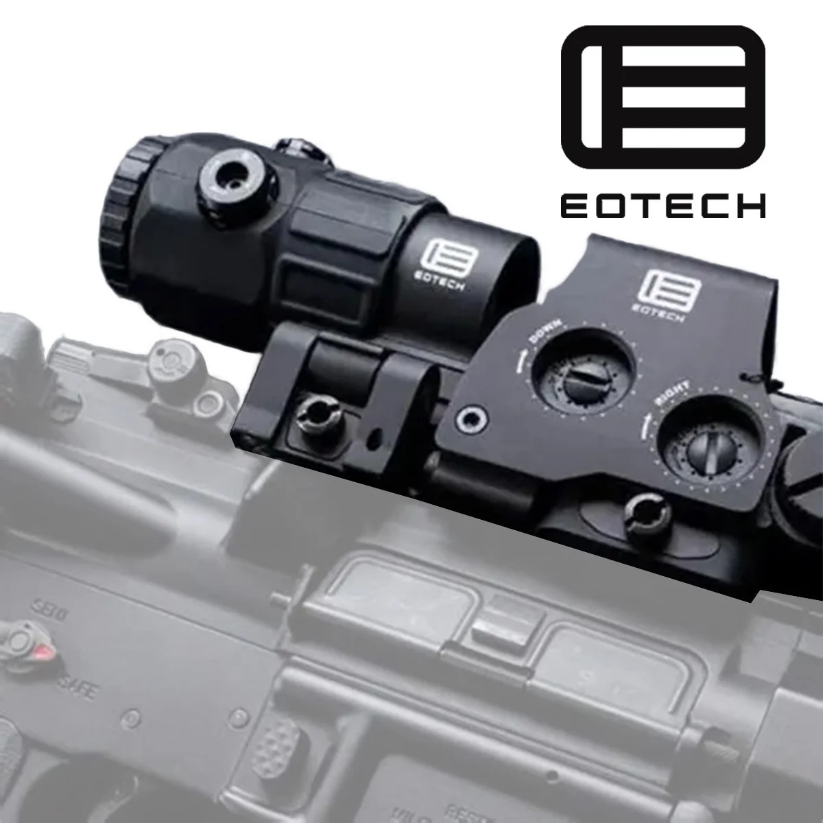 EOTECH 558 Mira holográfica con punto rojo y lupa para riel Picatinny - imagen 2