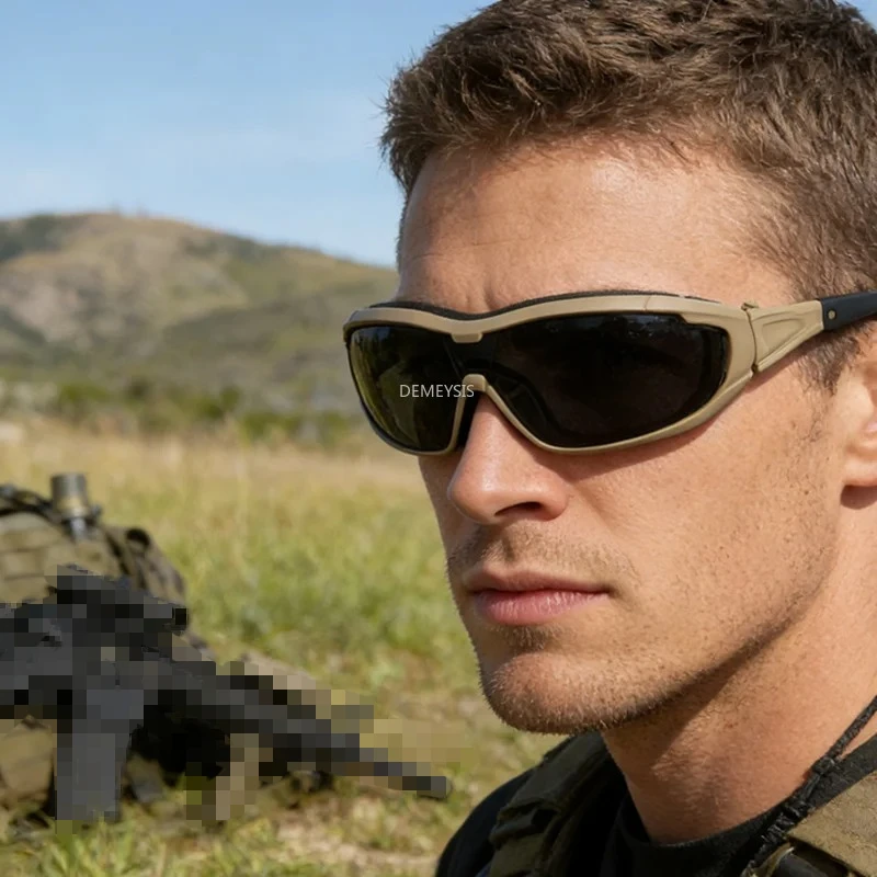 CS Gafas tácticas Airsoft UV con lentes oscuras