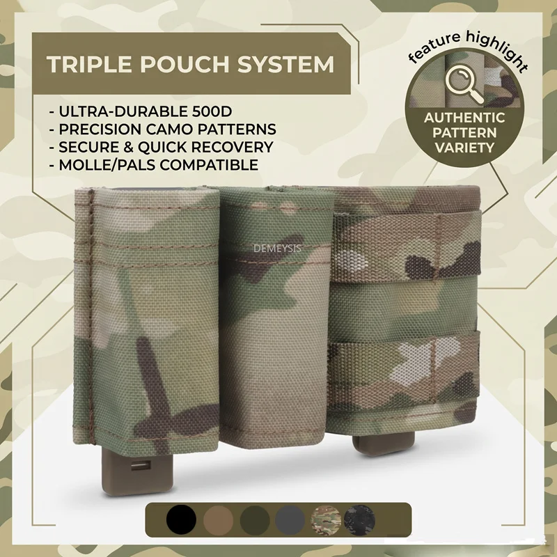 Bolsa MOLLE para cargadores AR y 9mm con bolsillo IFAK - imagen 2