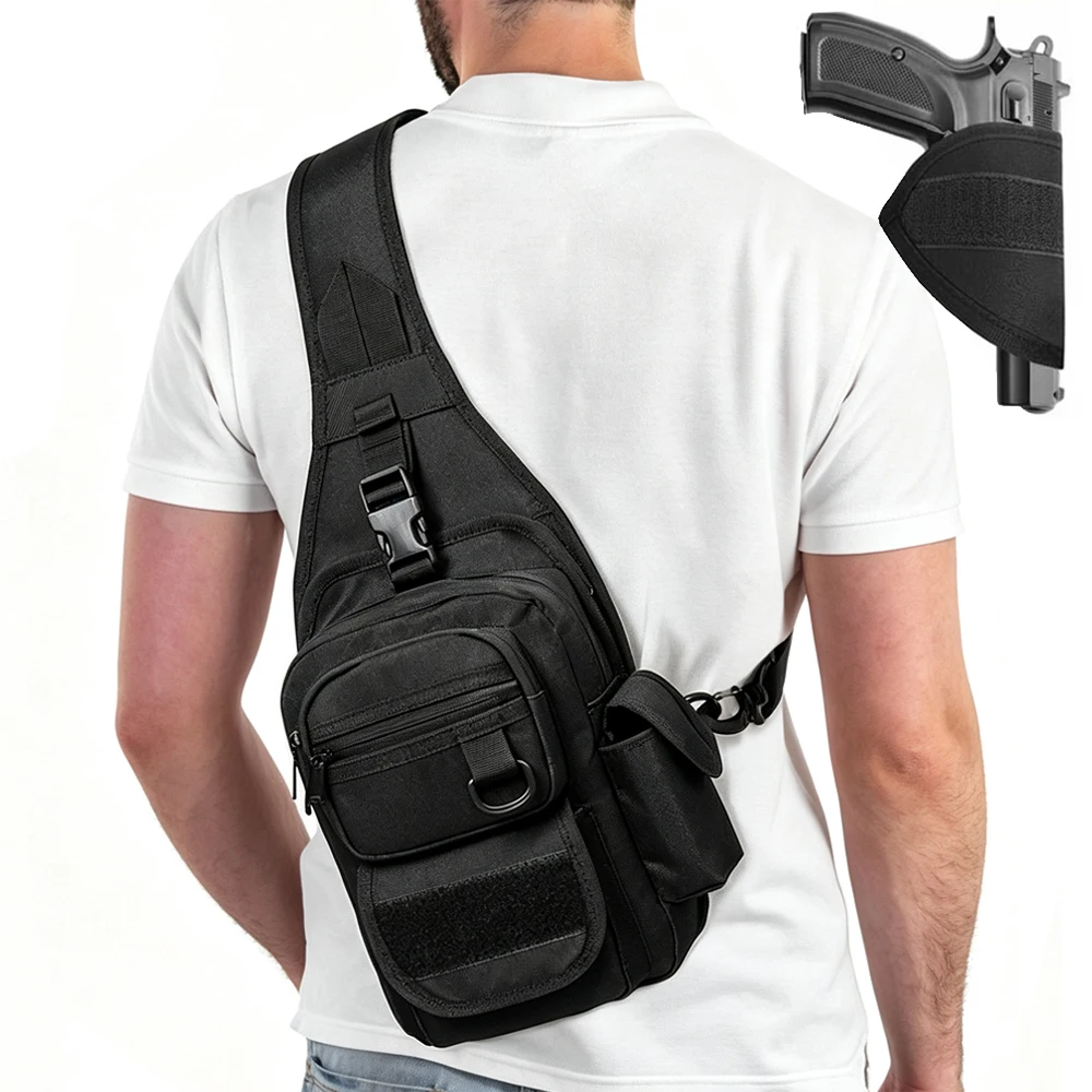 Bolsa táctica porta rifle para perro – Crossbody EDC para caza - imagen 3