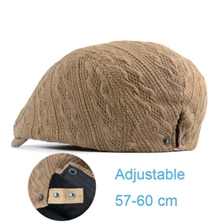 Boina de punto vintage cálida unisex – estilo Gatsby para invierno