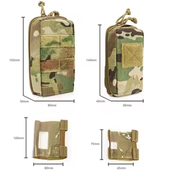 Chaleco táctico MOLLE con portatéléfono GPS y bolsillos en el pecho