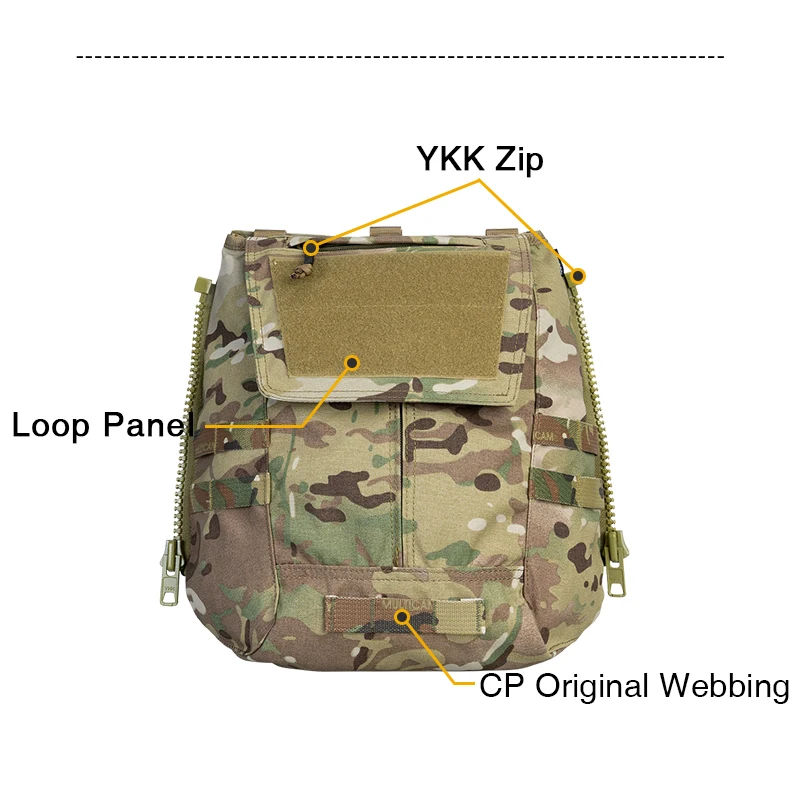 Molle y zonas para parches