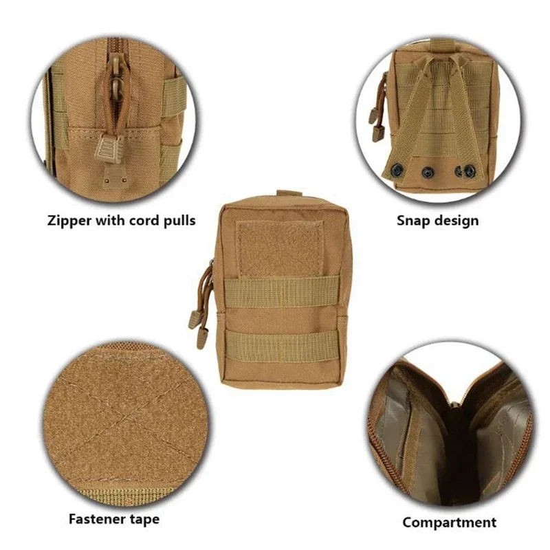 Bolsa táctica MOLLE EDC multiusos para cinturón y teléfono - imagen 4