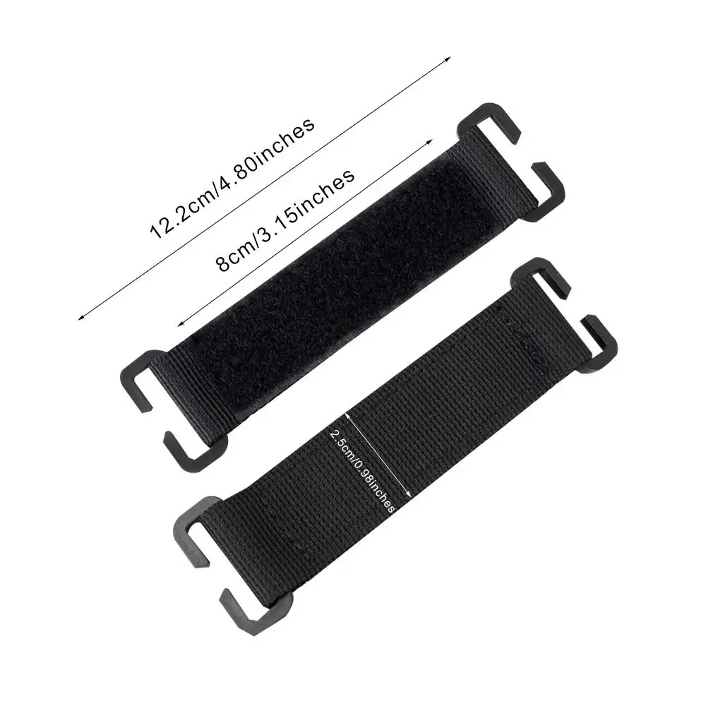 Panel de gancho y bucle en nailon negro