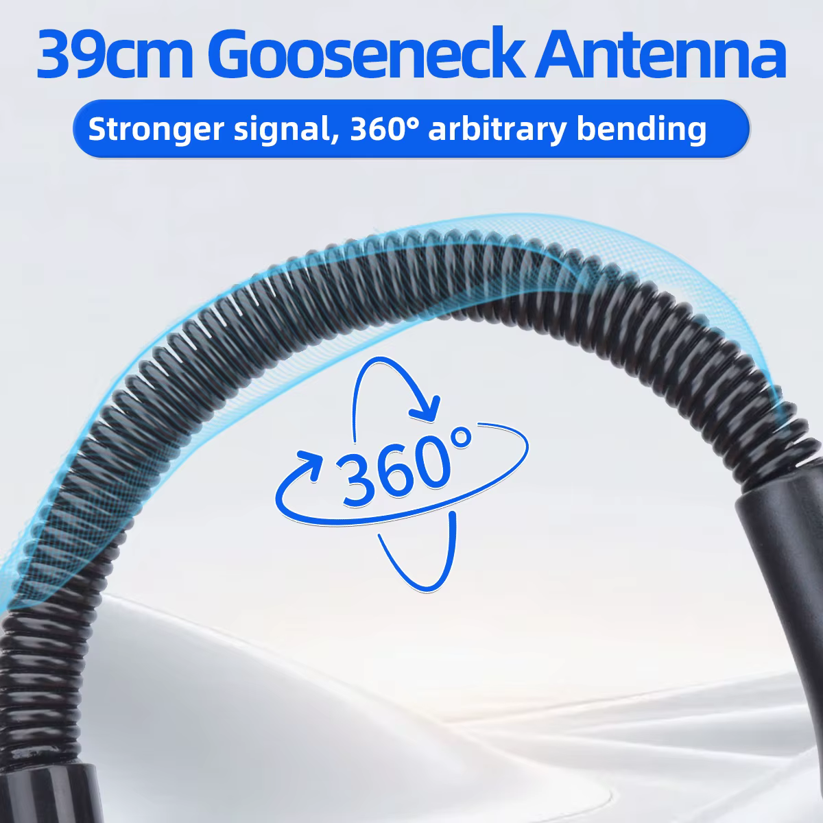 ABBREE AR-166 Antena Walkie Talkie Cuello Cisne SMA-Hembra UHF VHF - imagen 5