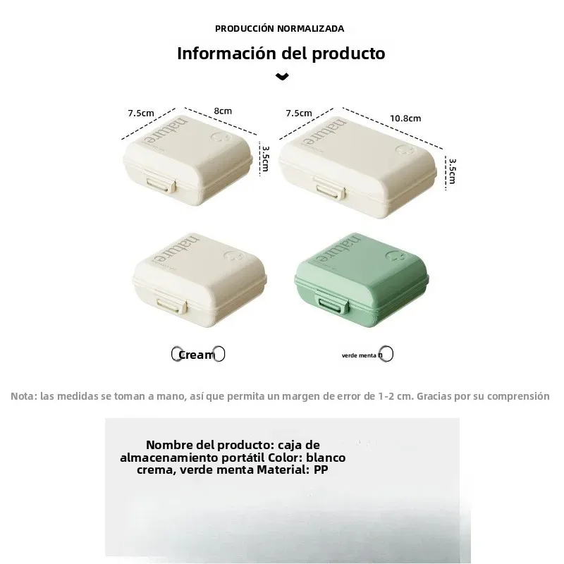 Caja estanca de pastillas portátil para exterior