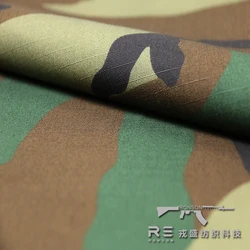 Tela camuflaje Woodland ripstop NYCO táctica para uniformes