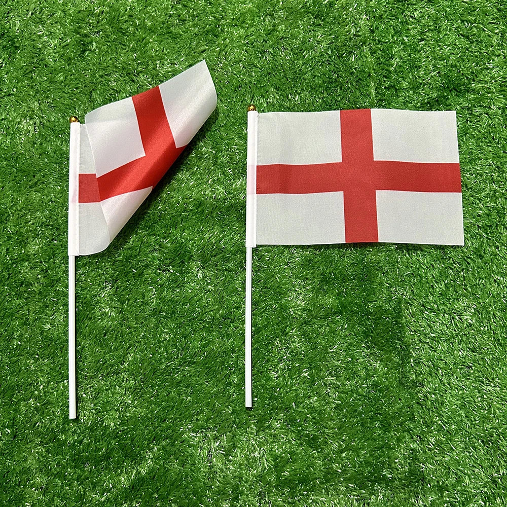 Bandera Inglaterra poliéster con asta plástica para ondear a mano - imagen 2